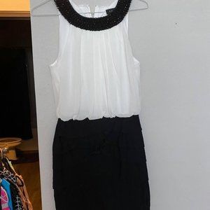 Black and White Party Dress